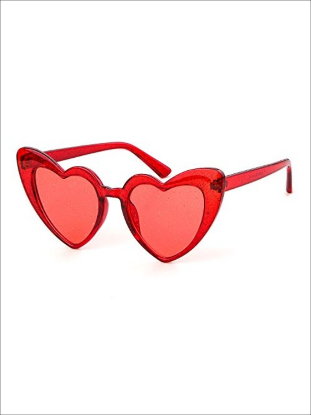Retro Oversized Heart Shaped Cat Eye Sunglasses with UV400 Protection